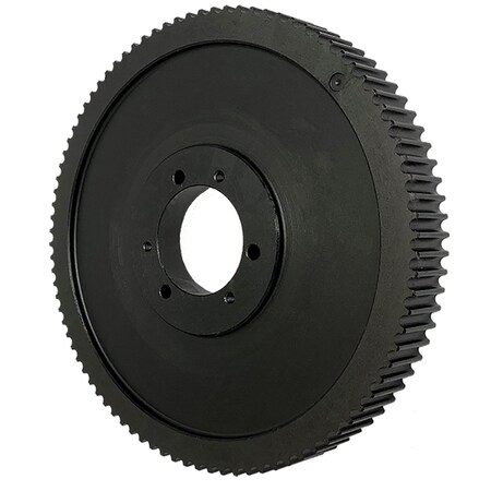 B&B Manufacturing QD112-8M-20, Timing Pulley, Cast Iron, Black Oxide,  QD112-8M-20